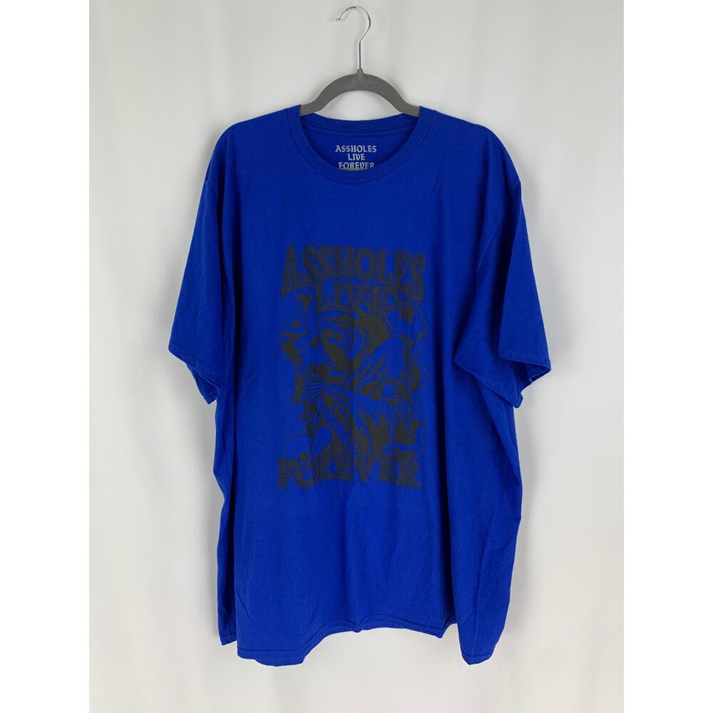 Assholes Live Forever Grim Reaper Tee Shirt Unisex Size XXXL New Blue Black ALF